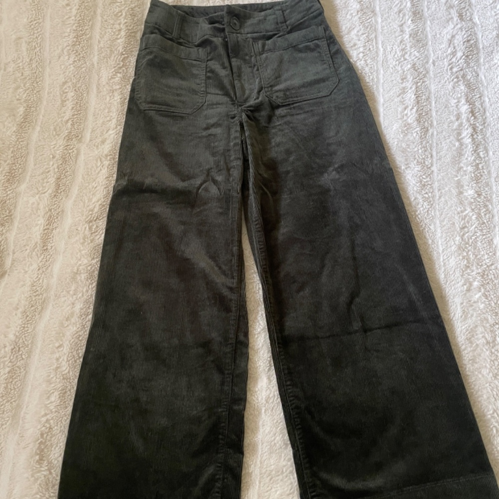 The Colette Full-Length Wide-Leg Pants by Maeve: Corduroy Edition